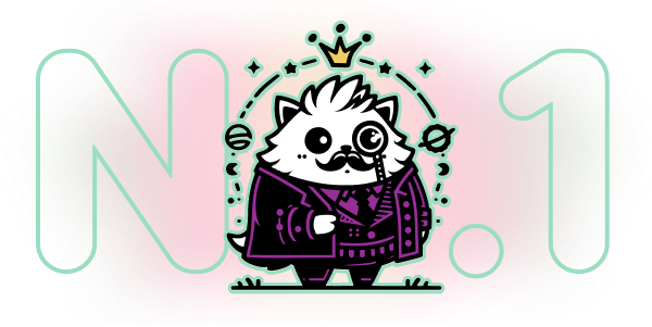 a fat cat with a monacle